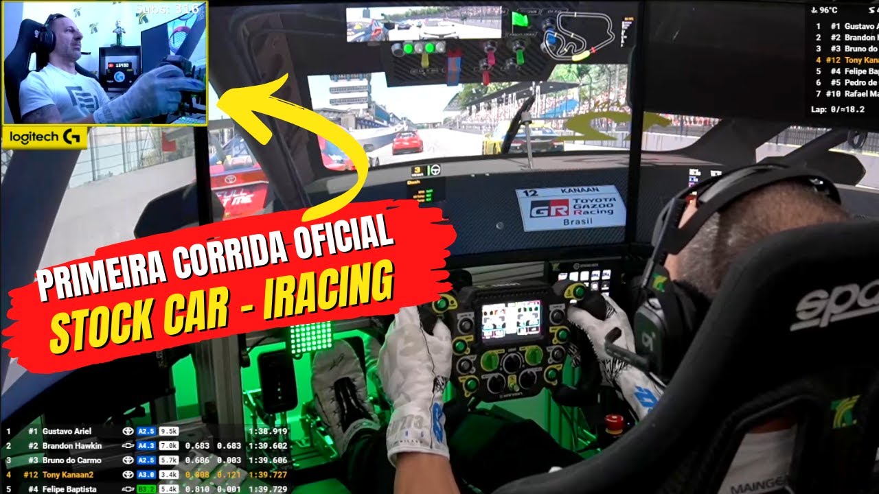 Primeira corrida da série oficial Stock Car no Iracing! #EuEstavaLá