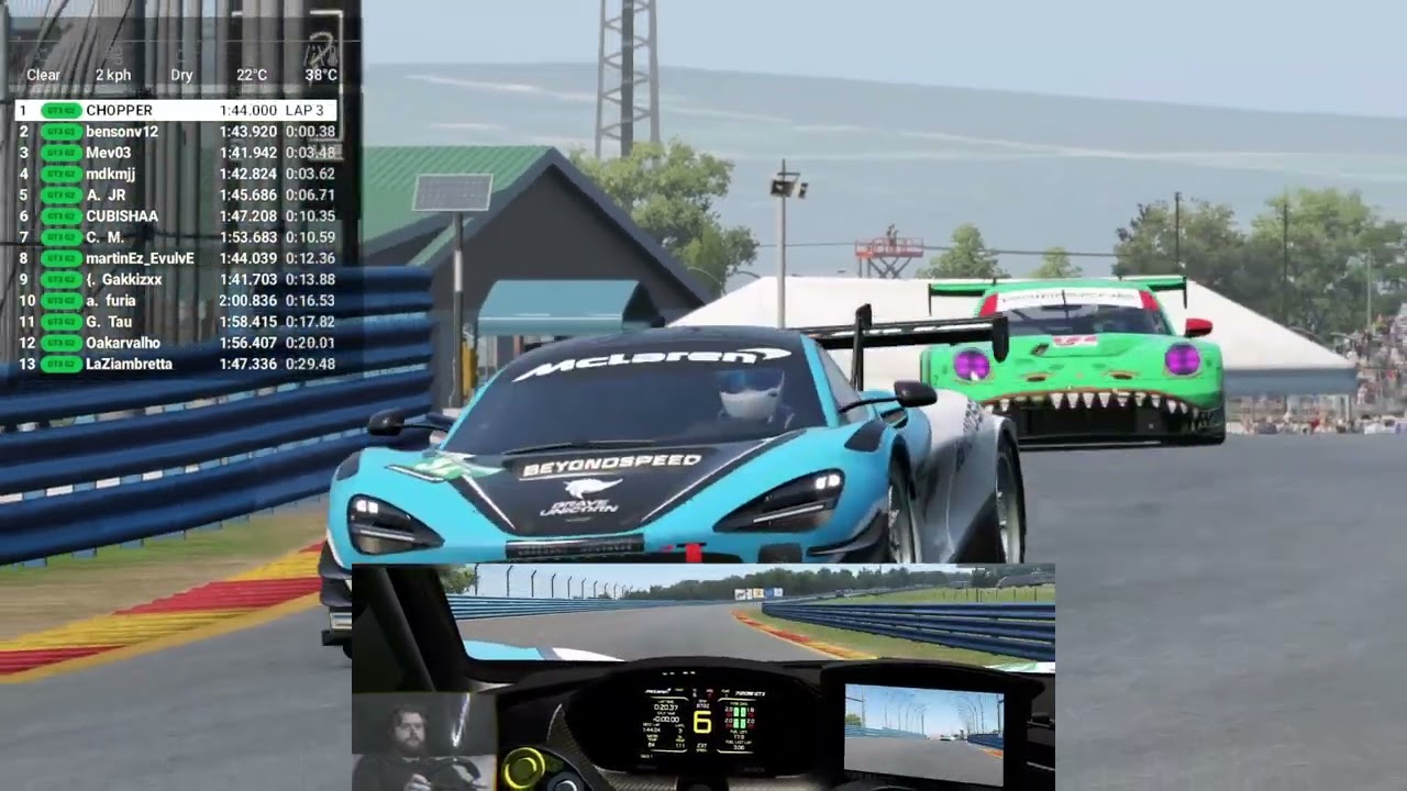 AMS2 \\ WATKINS GLEN \\ GT3 with Mev and Chopper