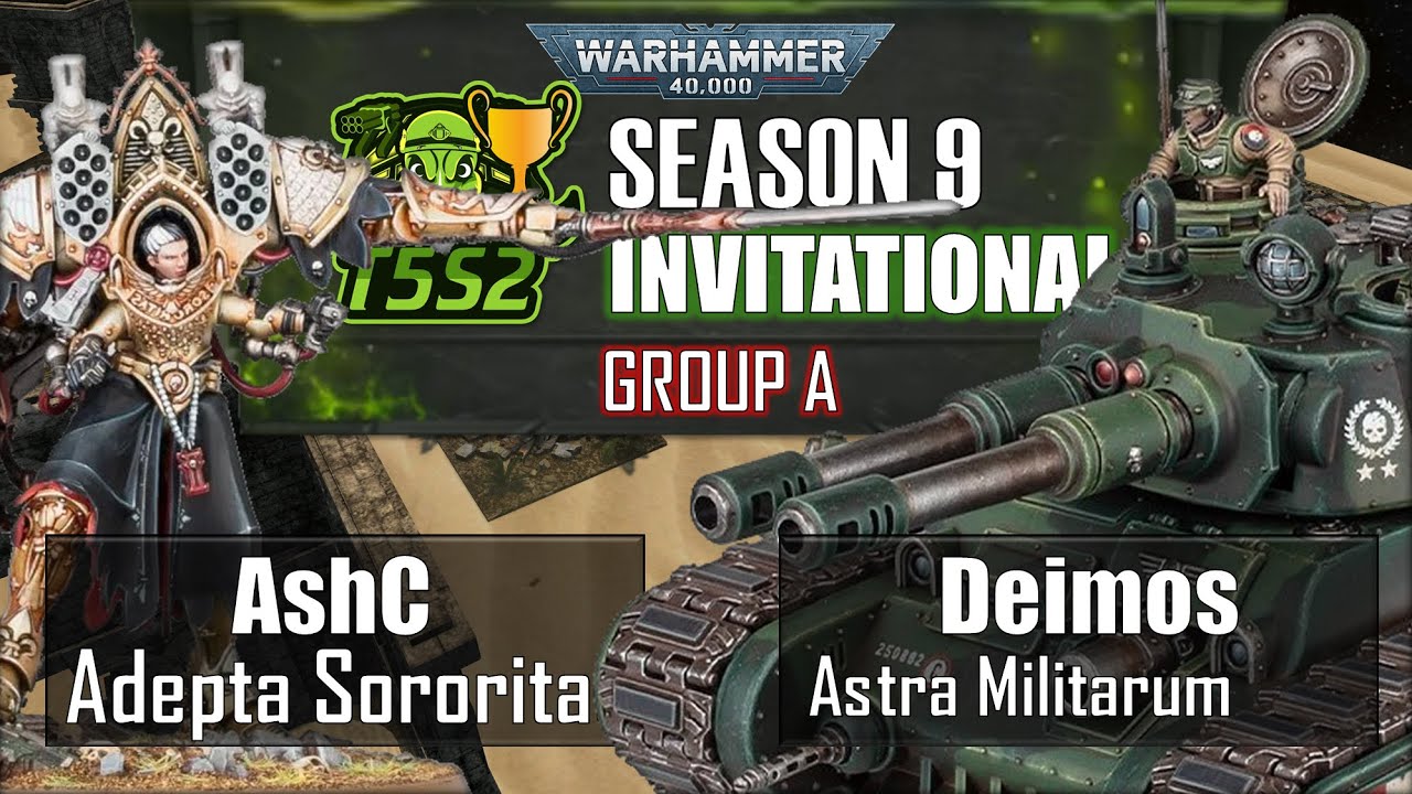 🏆Sororitas (AshC) vs. Militarum (Deimos) | T5S2 S9 INVITATIONAL | Group C FINALS | 40k Batrep