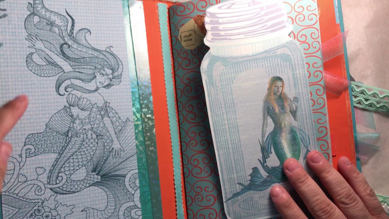 Mermaid-A hand made Junk Journal