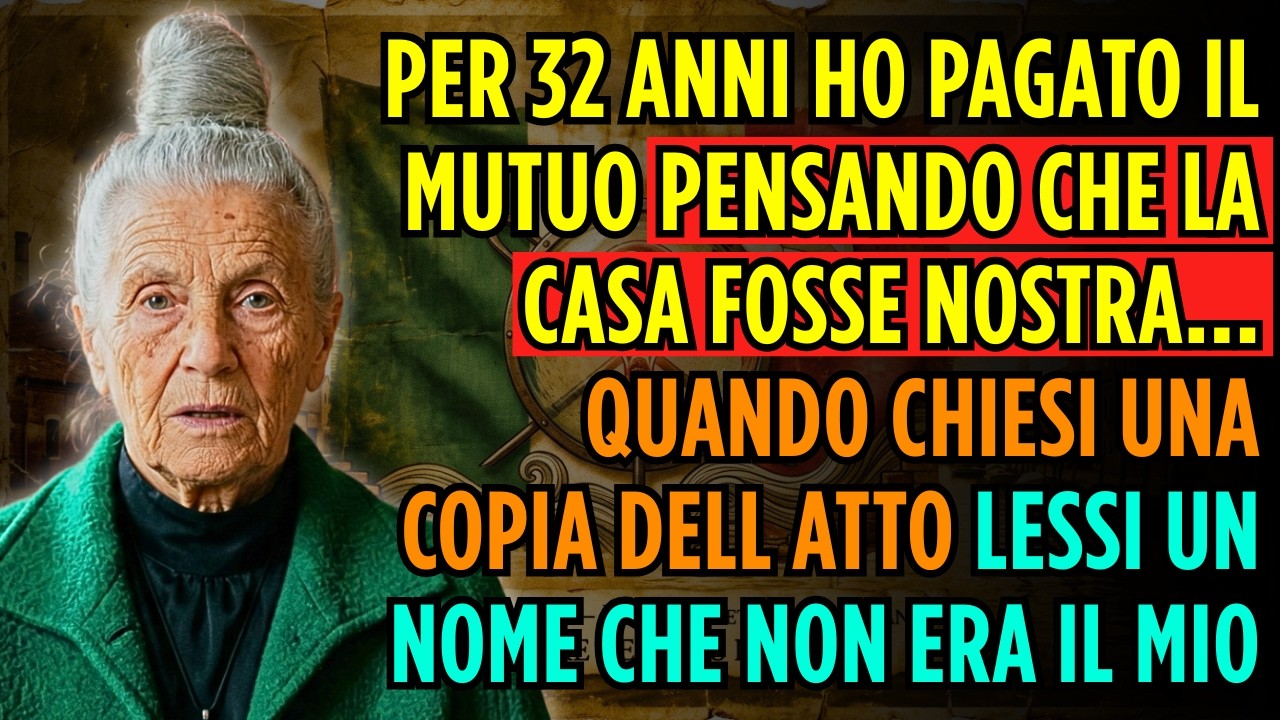 Pensavo que a Casa fosse Mia da 32 Anni... ma quando ho preso l'Atto ho visto un Nome que…