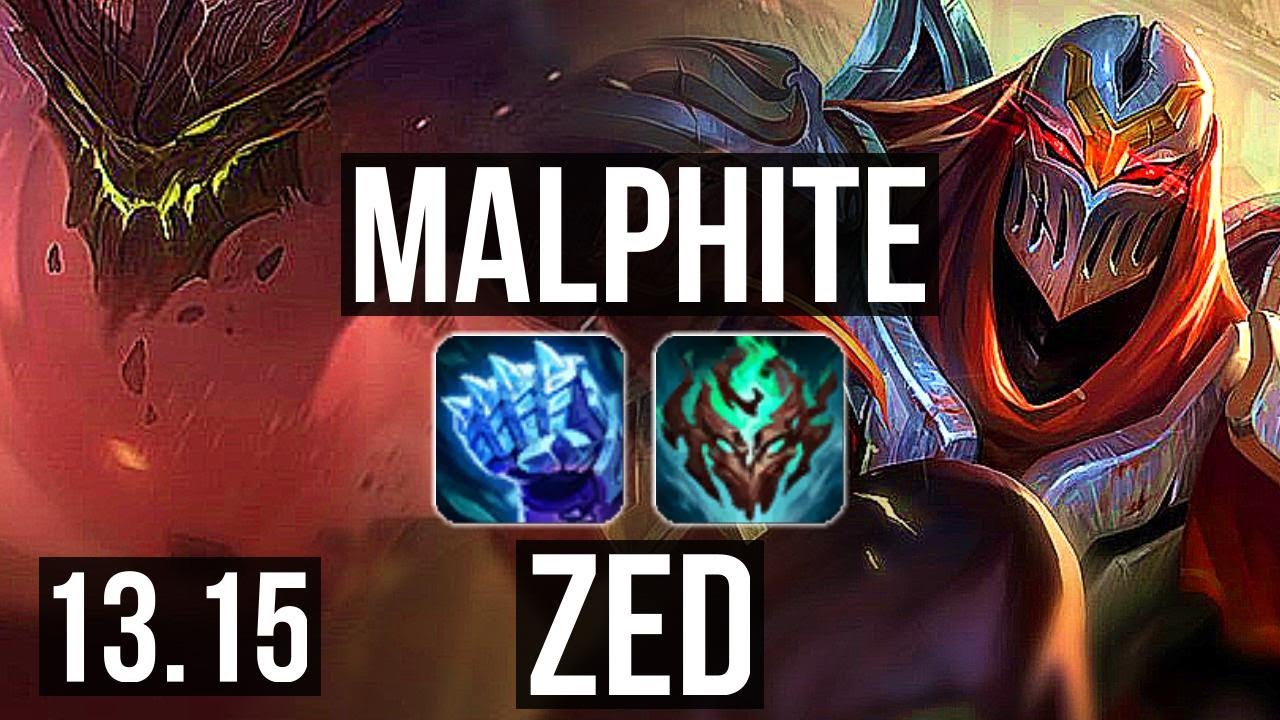 MALPHITE vs ZED (MID) | Rank 11, 4/2/6 | KR Challenger | 13.15