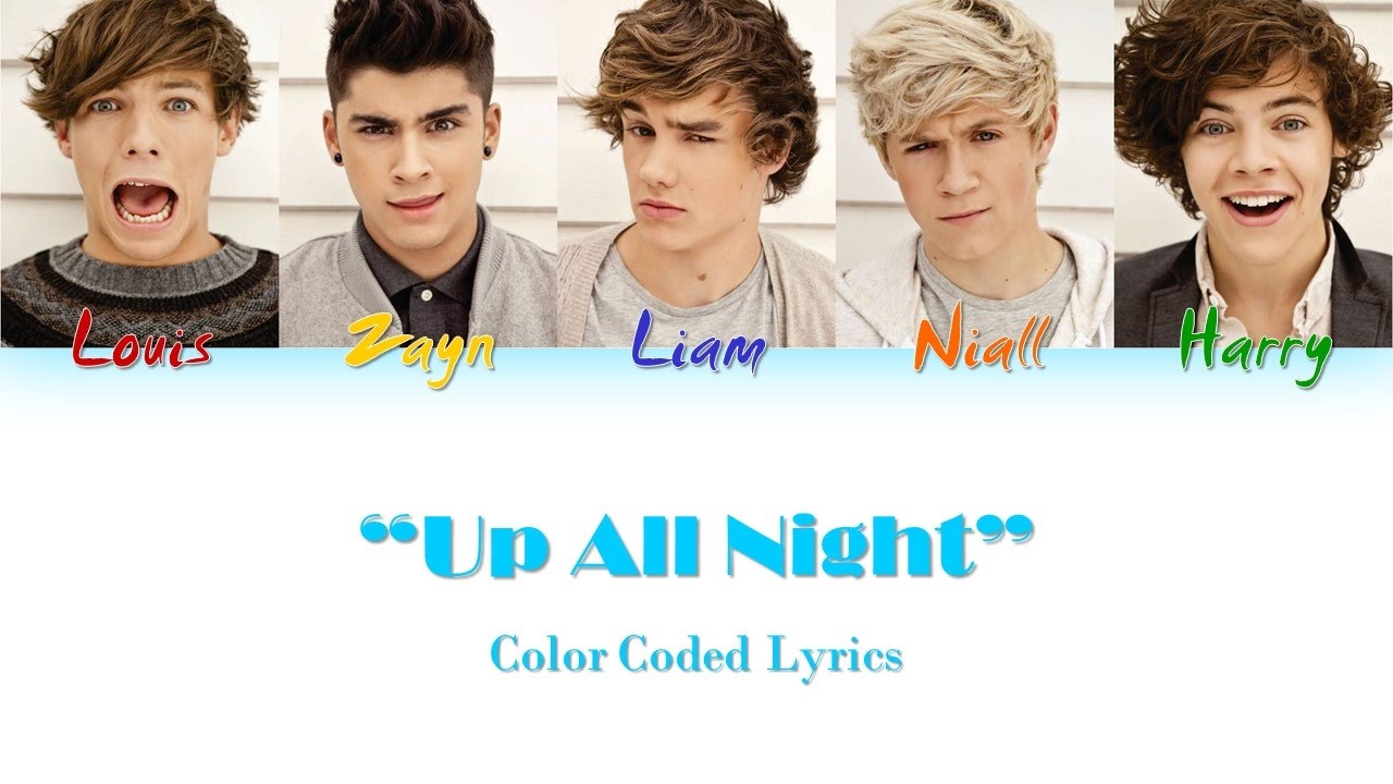 Up All Night - Color Coded Lyrics