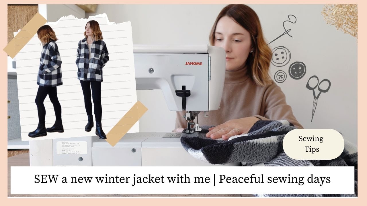 Sew a New Winter Jacket with Me | Including SEWING TIPS for beginners #sewing #beginnersewing