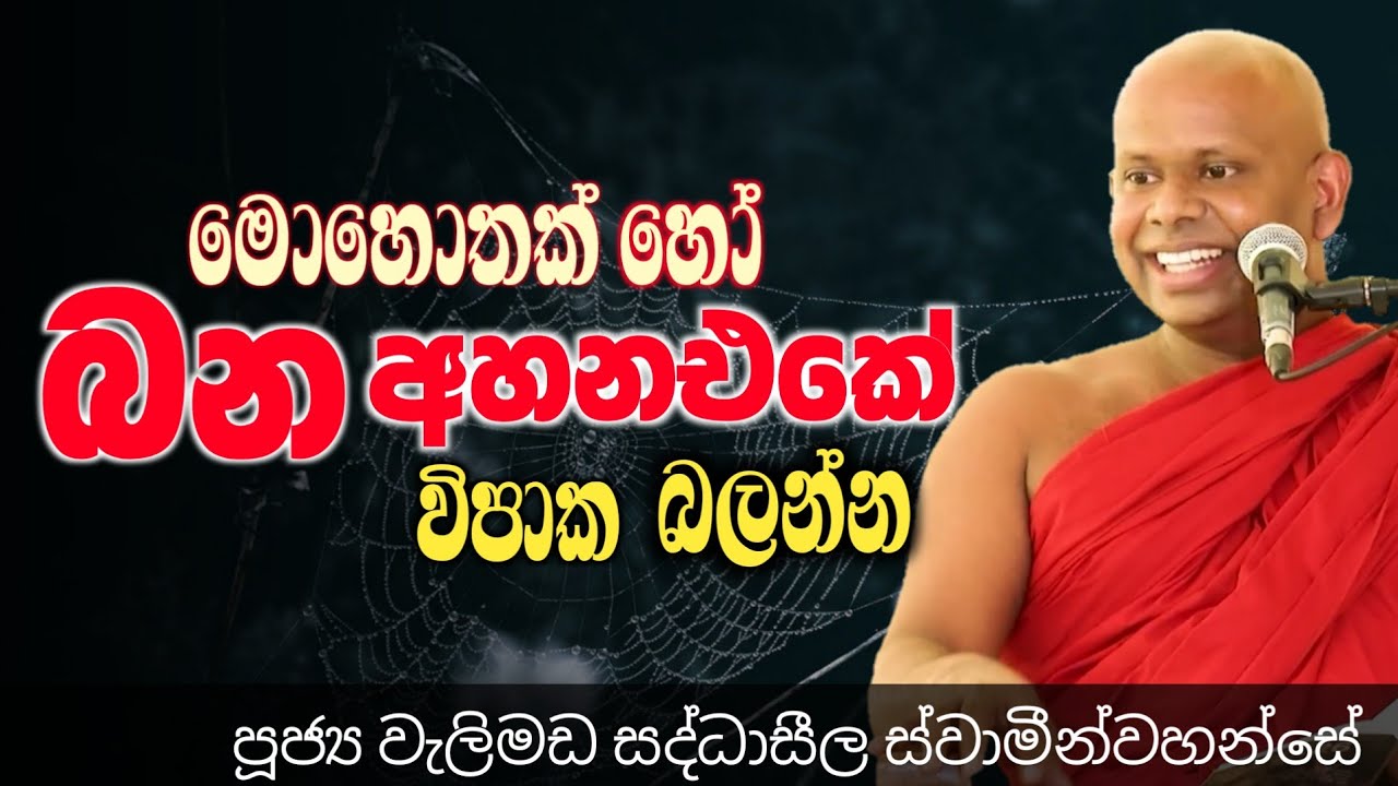 මොහොතක් බන ඇහුවත් ලැබෙන විපාක බලන්න/ven welimada saddhaseela thero/පූජ්‍ය වැලිමඩ සද්ධාසීල හිමි
