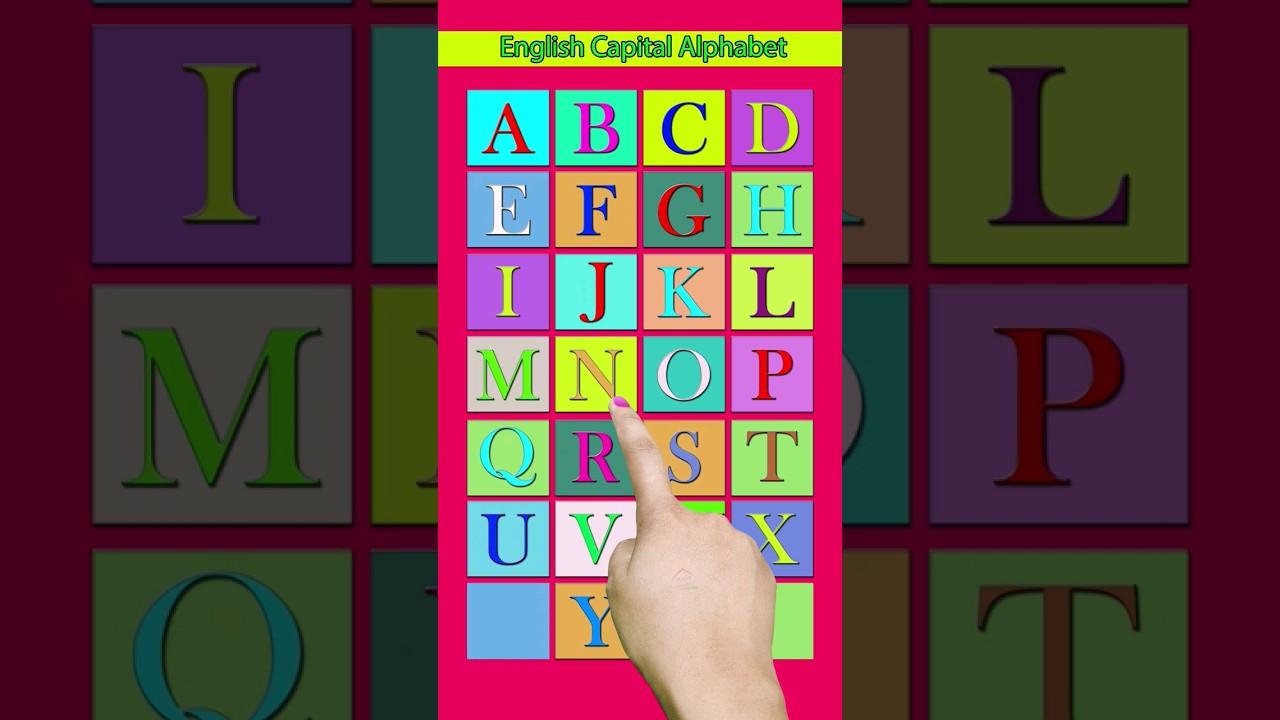A B C D  #kidshome #alphabets #kidslearning #abc #education