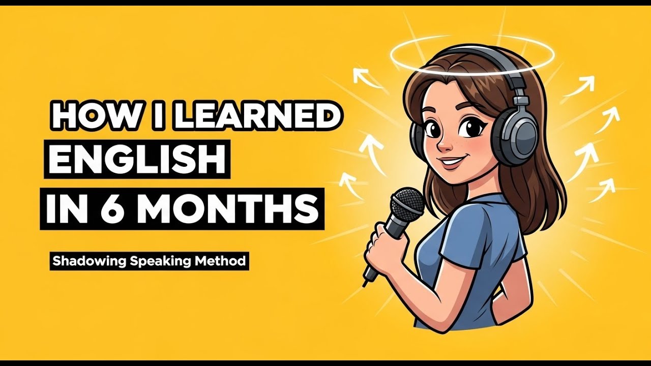 How I Learned English in 6 Months 🔥 | Shadowing English Speaking Practice