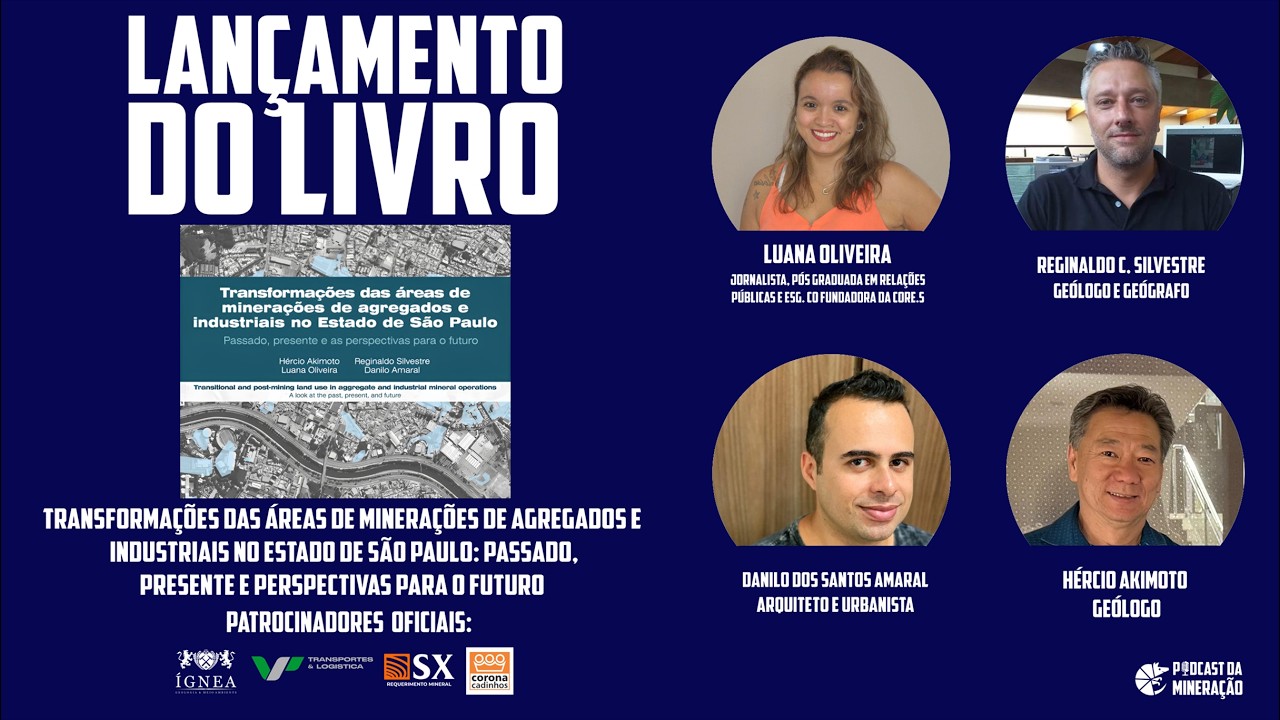 O Livro: Transformações das Áreas de Minerações de Agregados e Industriais no Estado de São Paulo
