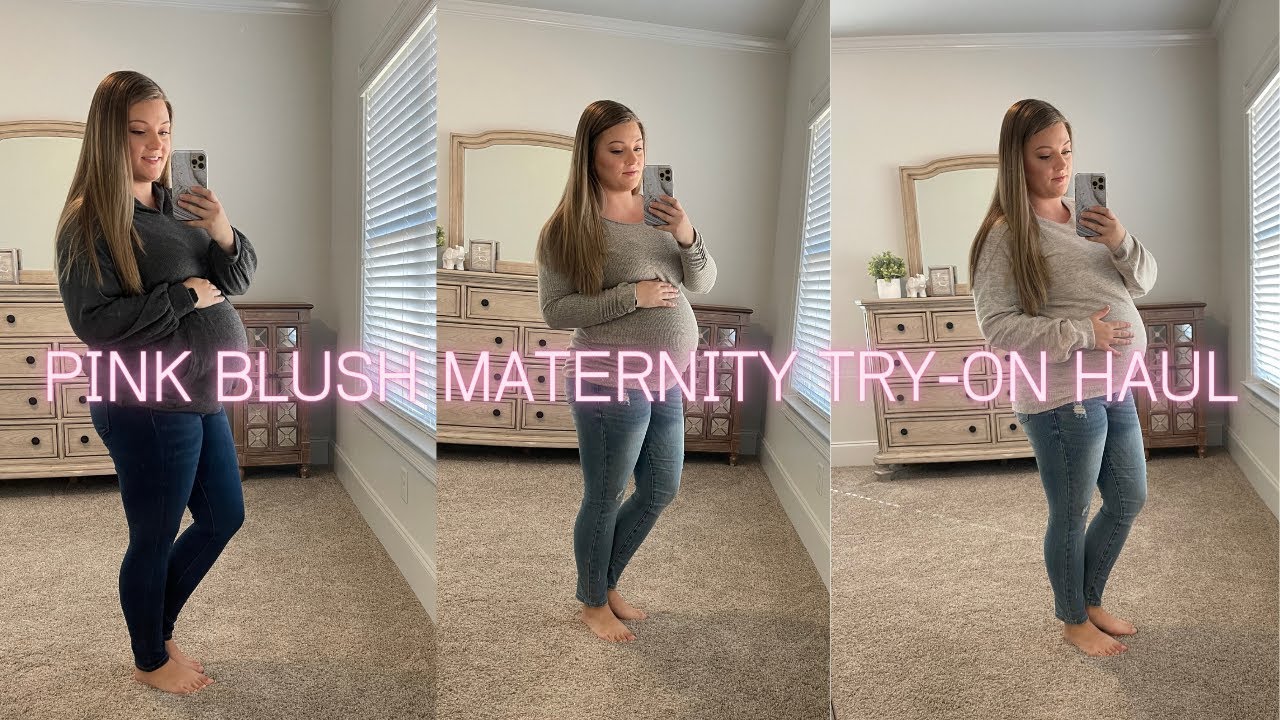 PINK BLUSH MATERNITY TRY-ON HAUL | Pregnancy Clothing Staples!