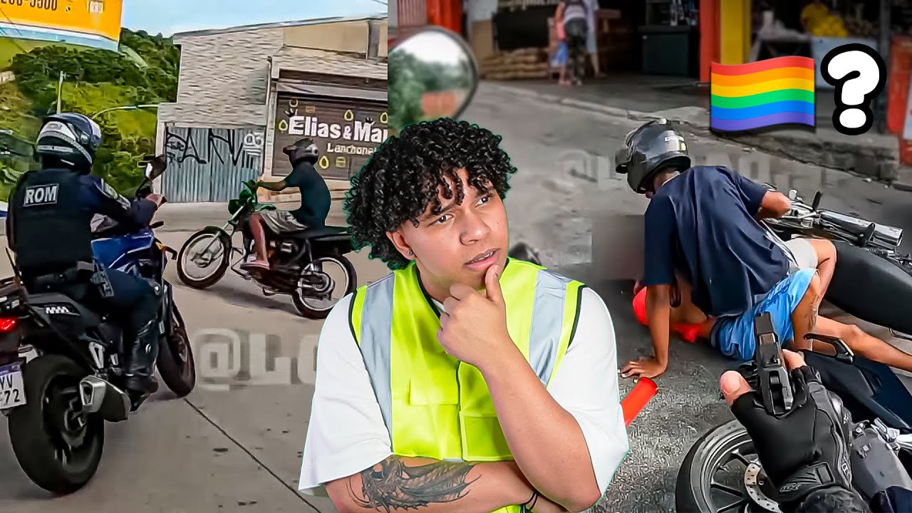 FUGA ACABA EM ACIDENTE MEIO… 🏳️‍🌈  | Fugas de Motos #15