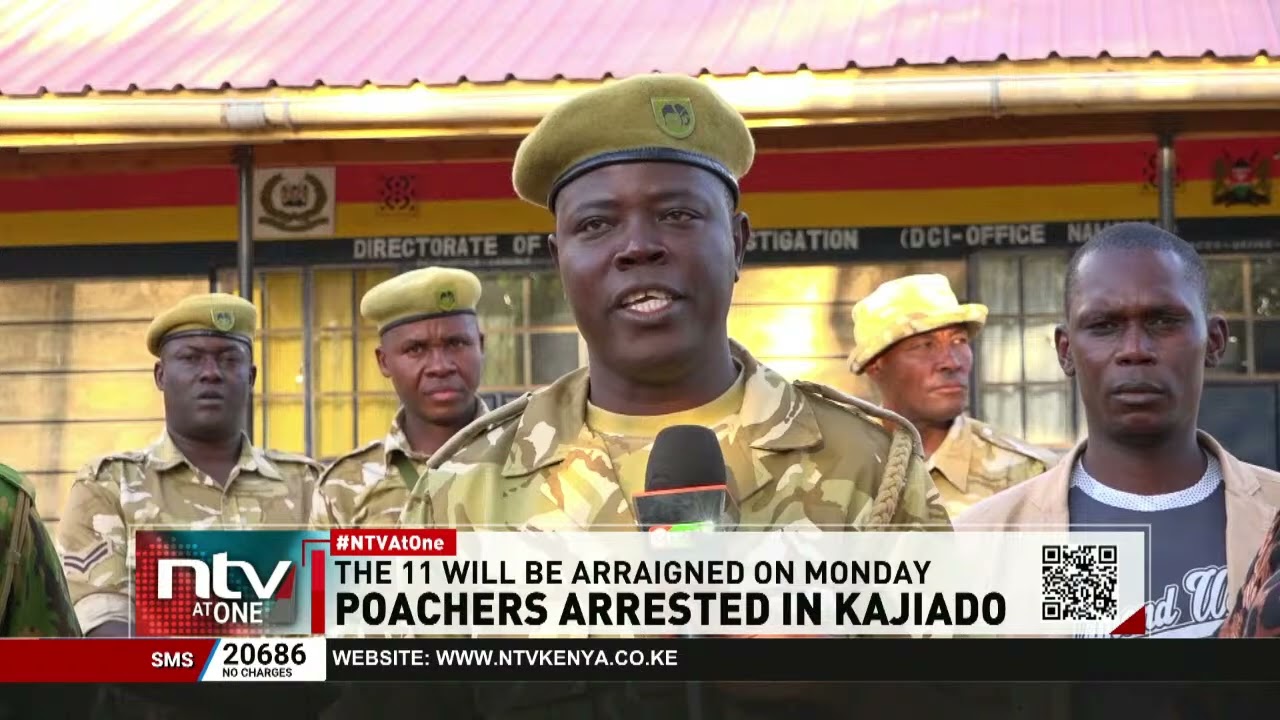 KWS officers arrest 11 suspected poachers with game meat