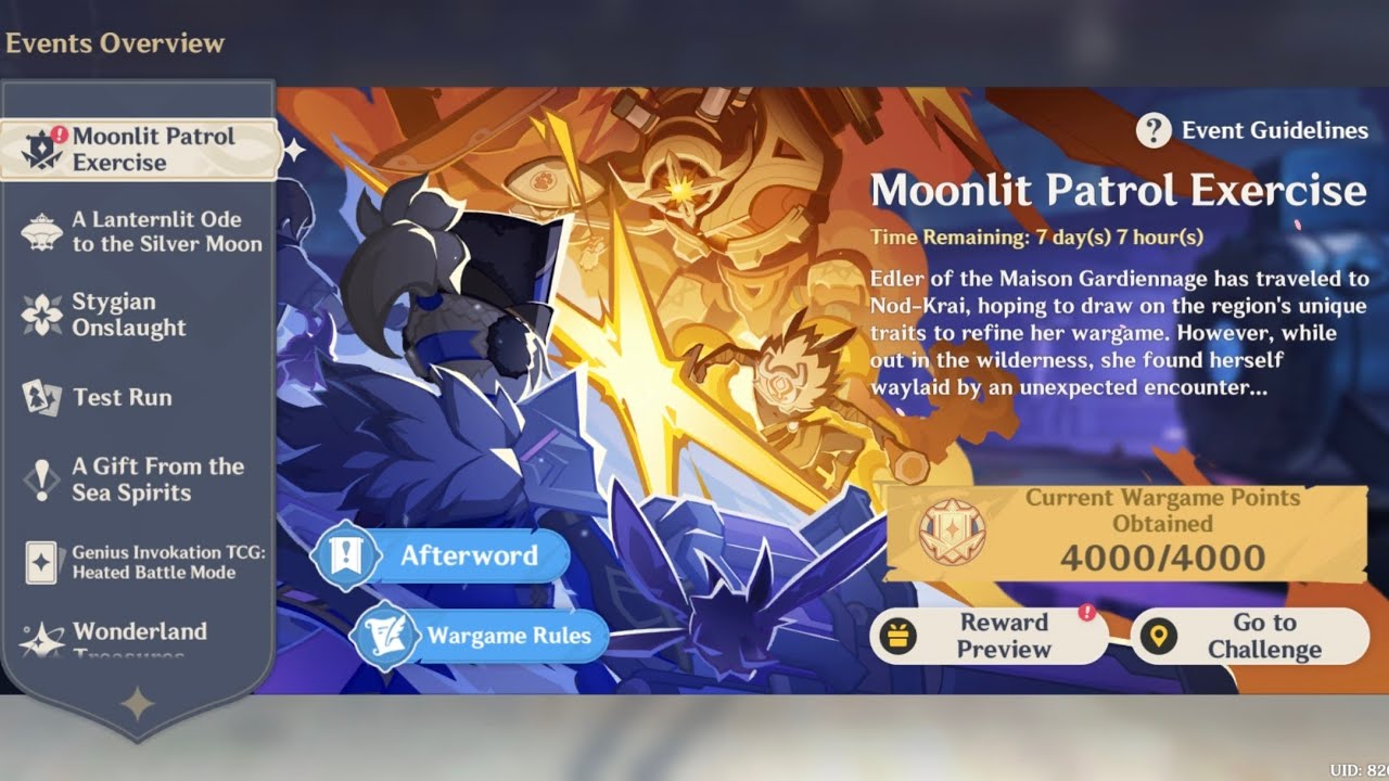 [LAST PART OF MOONLIT PATROL EXERCISE] Skor ku sudah maksimal 4000 | Genshin Impact Indonesia 
