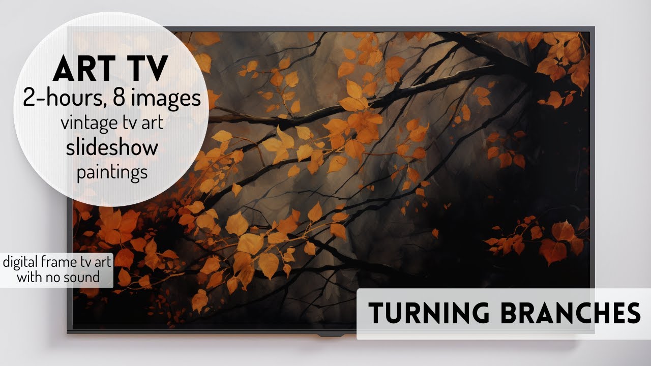 Fall TV Art Vintage Art TV Autumn Paintings Slideshow Frame #vintagearttv #tvartgallery