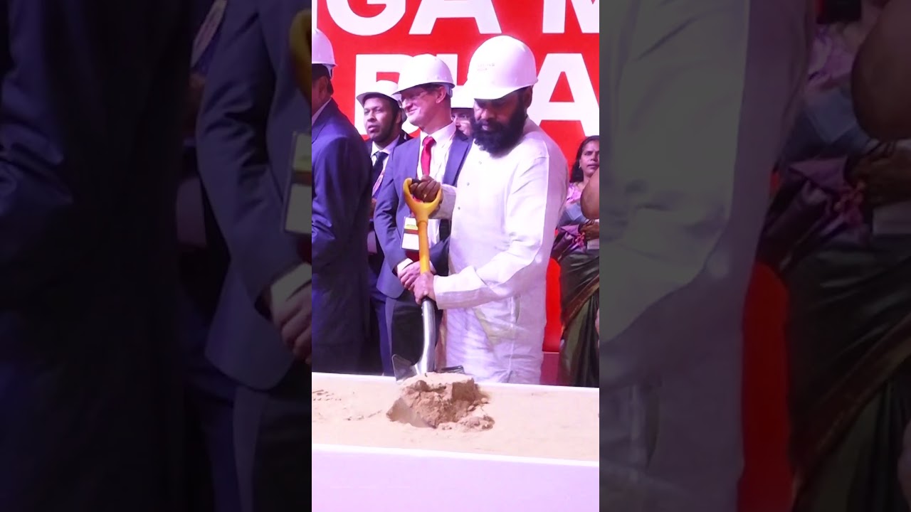 Deputy CM of AP Sri #PawanKalyan in the foundation stone laying ceremony of AM/NS India | Nakkapalli