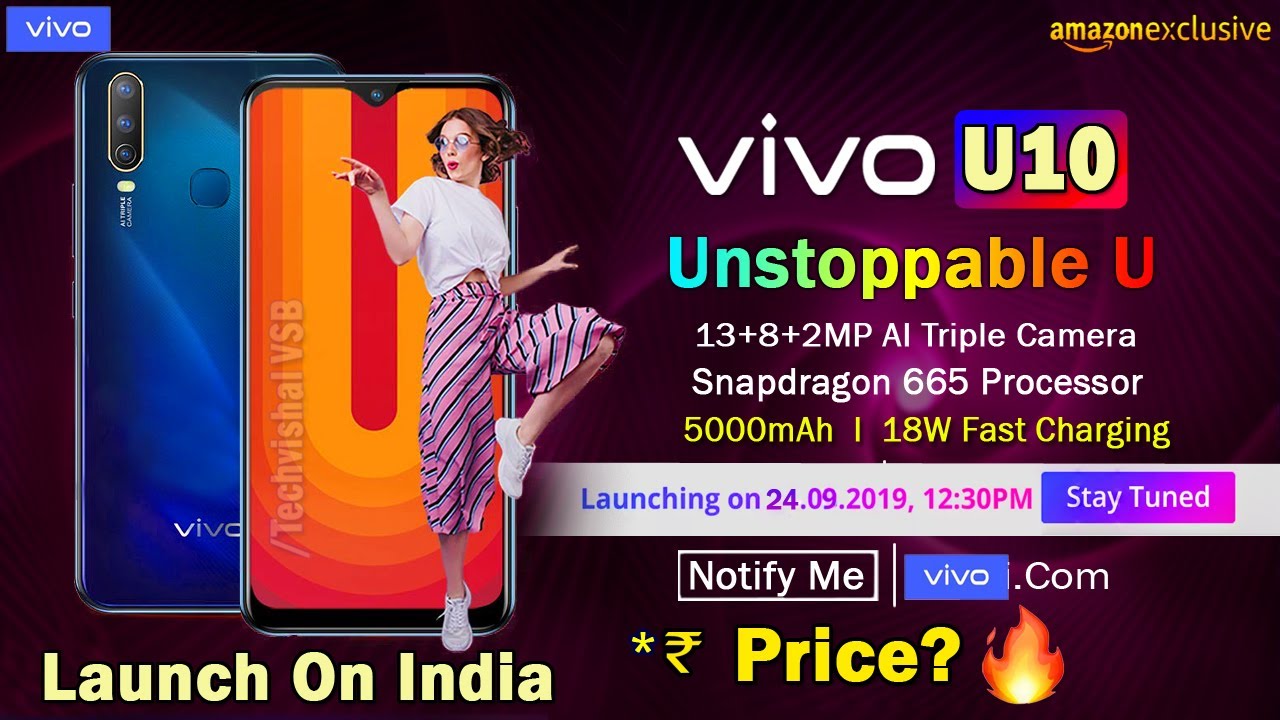 Vivo U10 - Price & Launch Date in India, Full Specifications, SD 665, Triple Camera | Vivo U10 Price