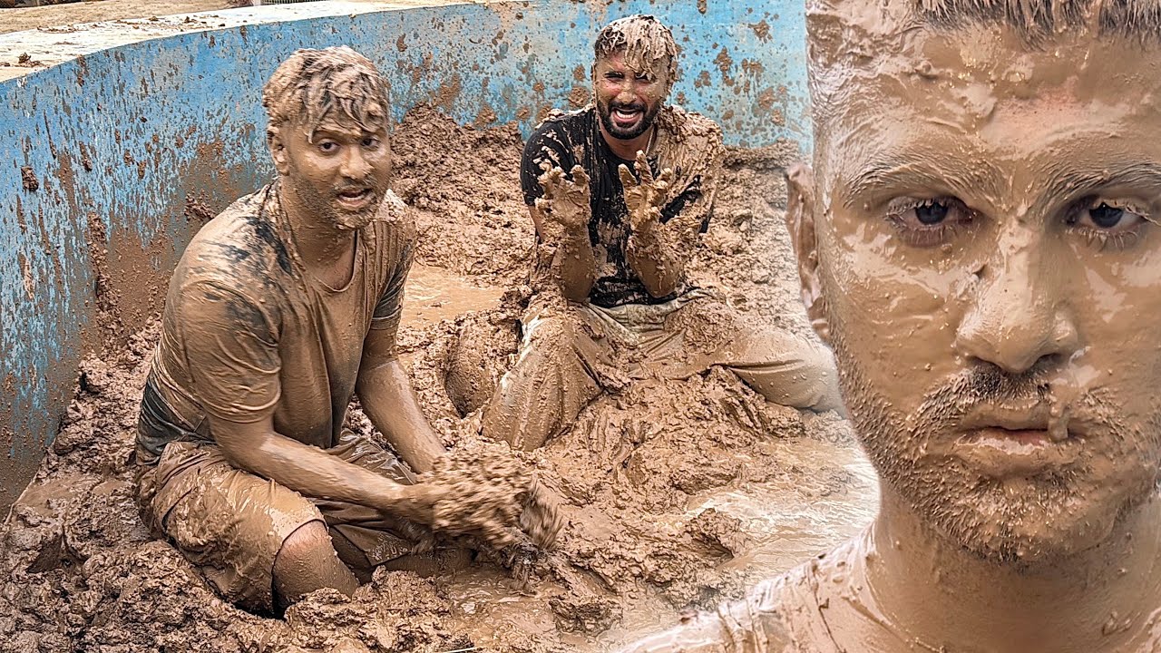 Pool Main Mud Bath Kr Liya😂