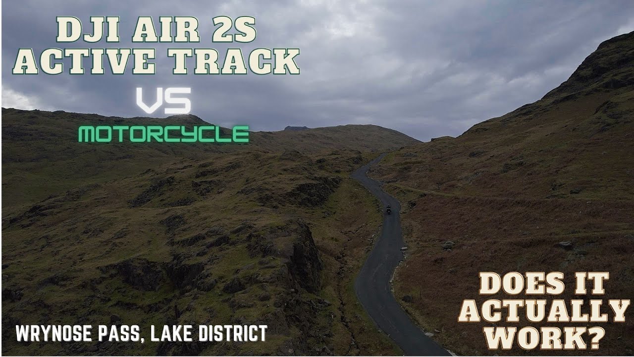 DJI air 2s Active track VS Motorcycle | 33% incline road | Very steep | Lake District