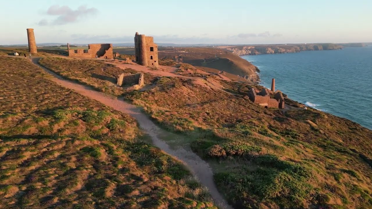 WHEAL COATES TIN MINE, CORNWALL - JULY 2022 - DRONE WITH A VIEW - {4K} - DRONE FOOTAGE