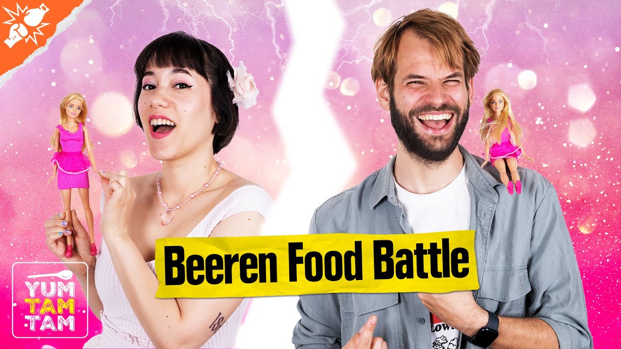 Rosa Frucht Desserts | Ausgefallene Dessert Ideen mit Beeren | Food Battle