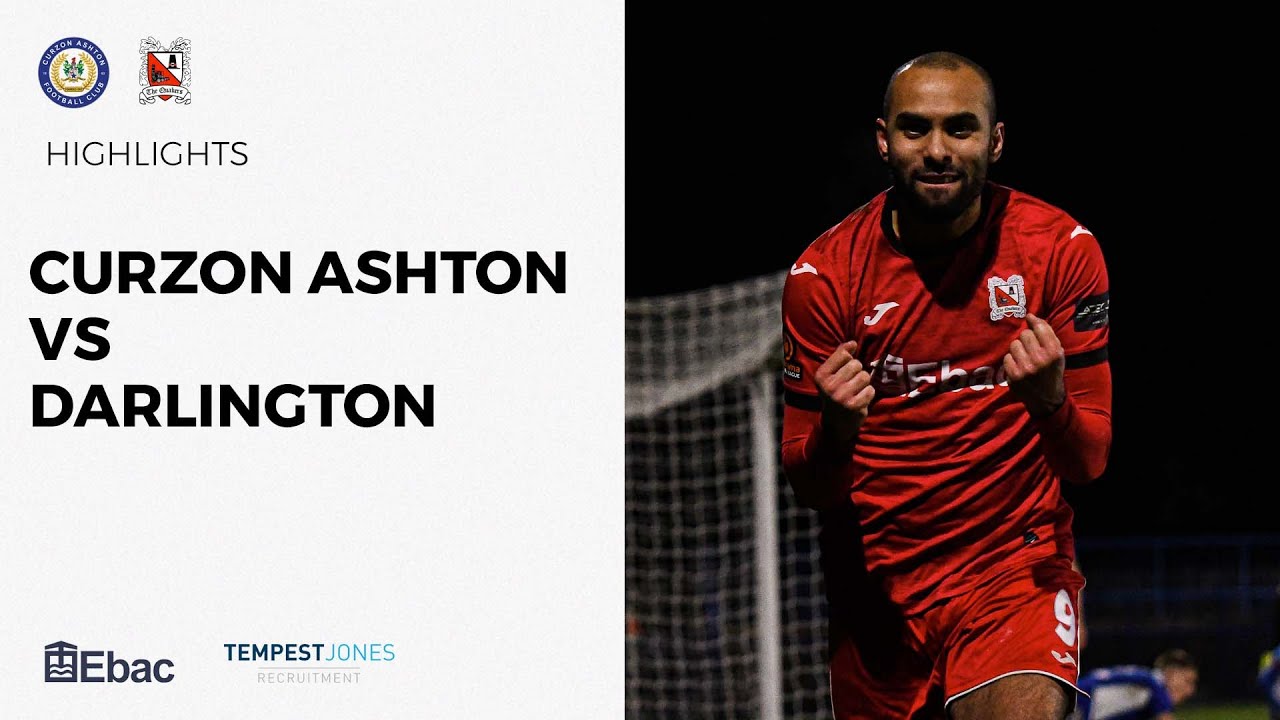 Curzon Ashton 0-2 Darlington - National League North -2022/23