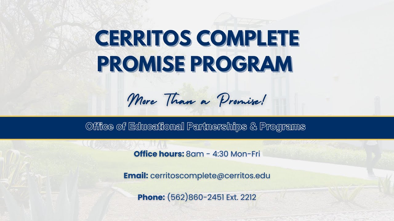 26-27 Cerritos Complete Promise Program Video Presentation (English)