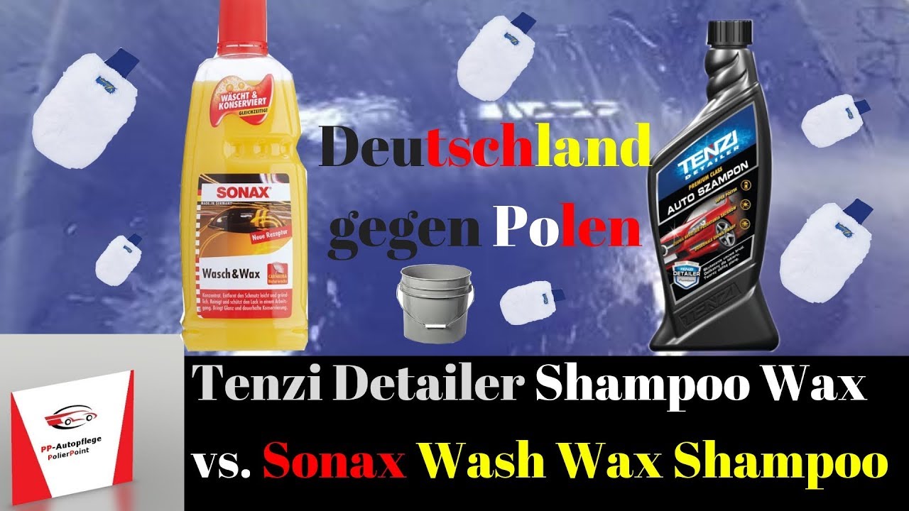 Tenzi Detailer Shampoo Wax vs. Sonax Wash Wax Shampoo