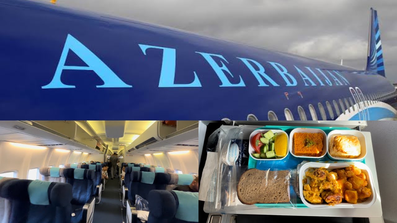 Azerbaijan airlines ✈️ Flight review economy class #delhi to #baku