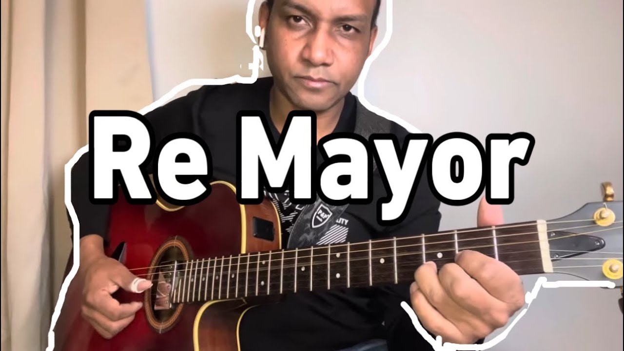 Re Mayor para practicar segunda guitarra en bachata