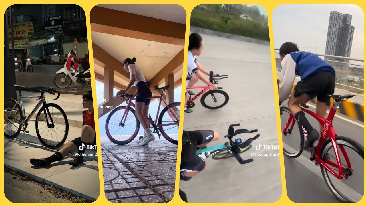 Natshi Fixed Gear | Tổng hợp tiktok Fixed Gear or Road Bike | Khi chiến thần tốc độ thể hiện #fixie