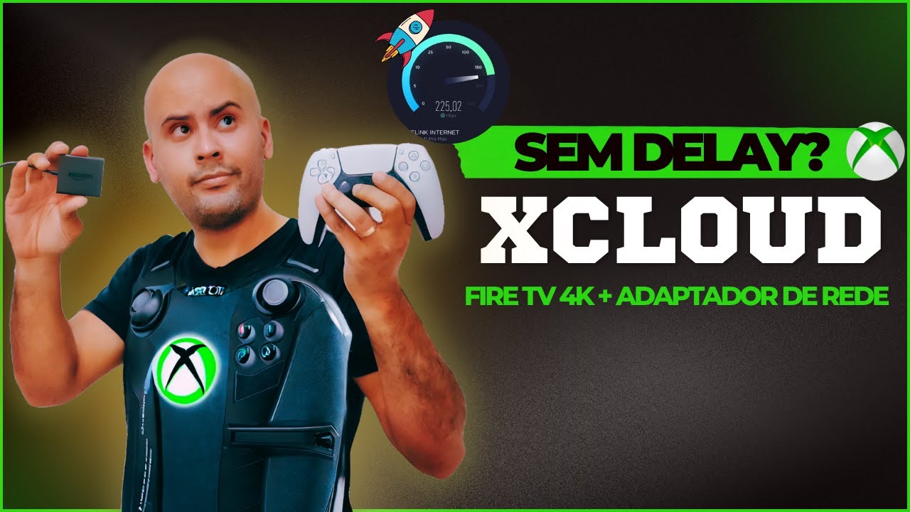XCloud no Fire TV 4k: Acabou o Wi-Fi Ruim! Teste com Adaptador Ethernet Amazon