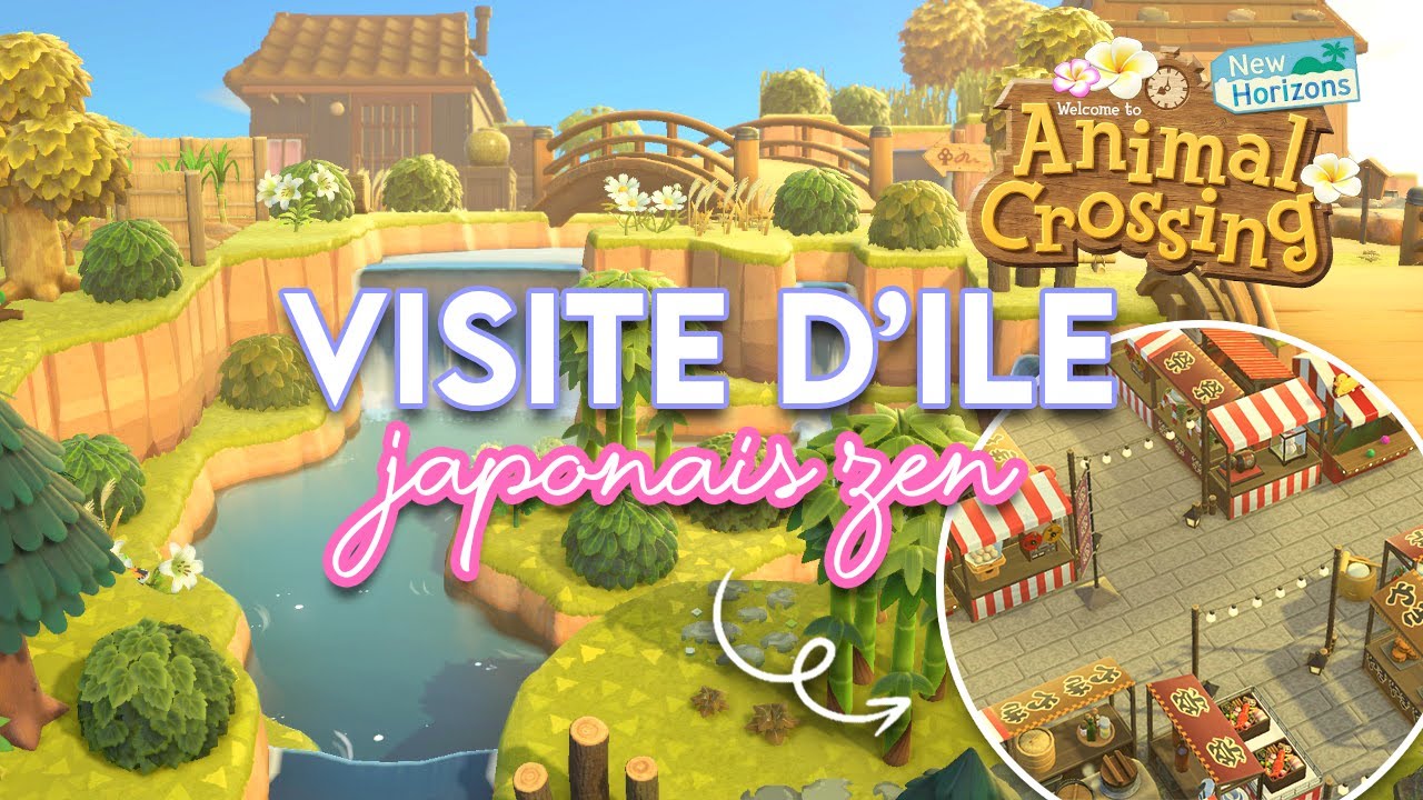 VISITE D'ÎLE JAPONAIS NATUREL AVEC TERRAFORMING JUSTE WOW 🎍 - ANIMAL CROSSING NEW HORIZONS
