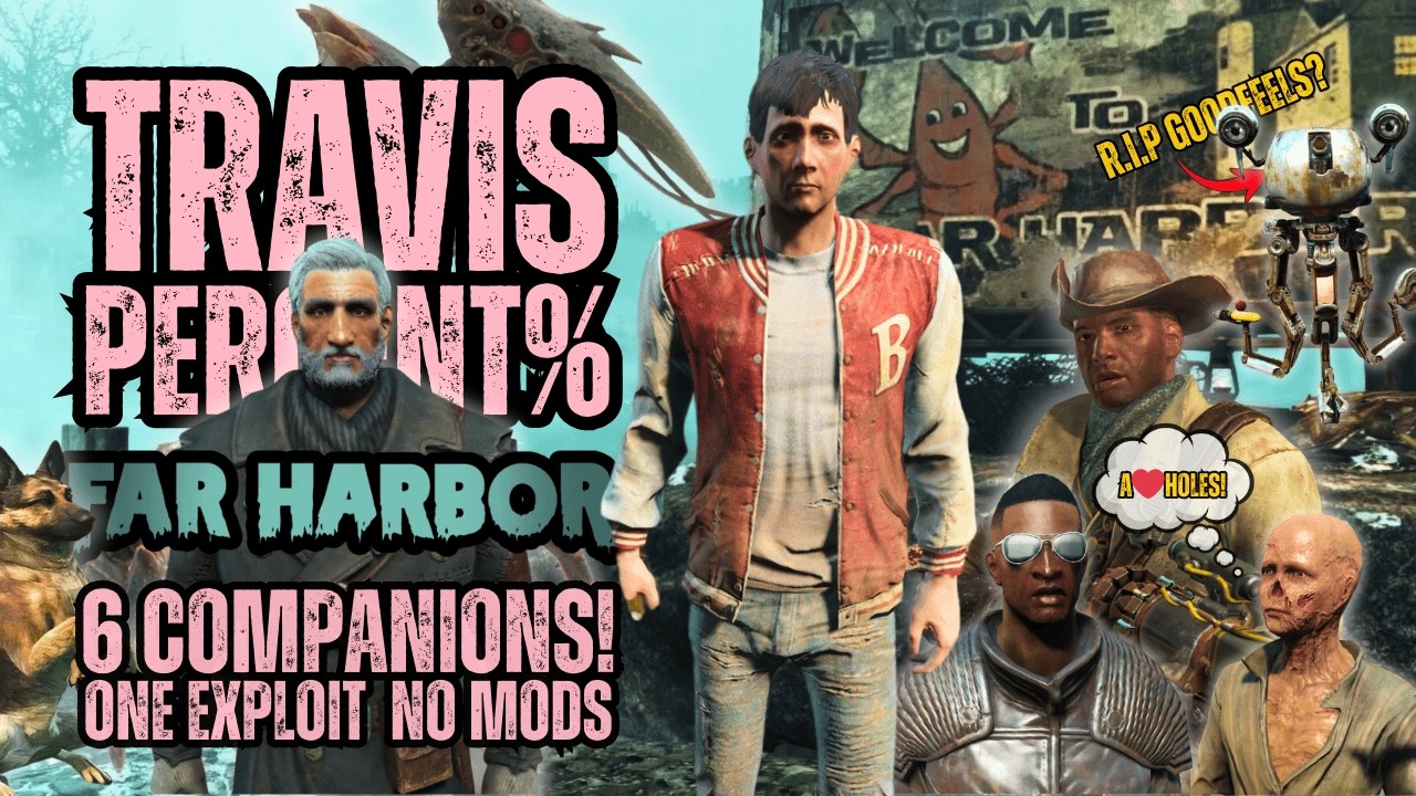 TRAVIS % | Having 6 Companions is a CHAOTIC Nightmare | No Mods | Far Harbor - Atom’s Judgement Day2
