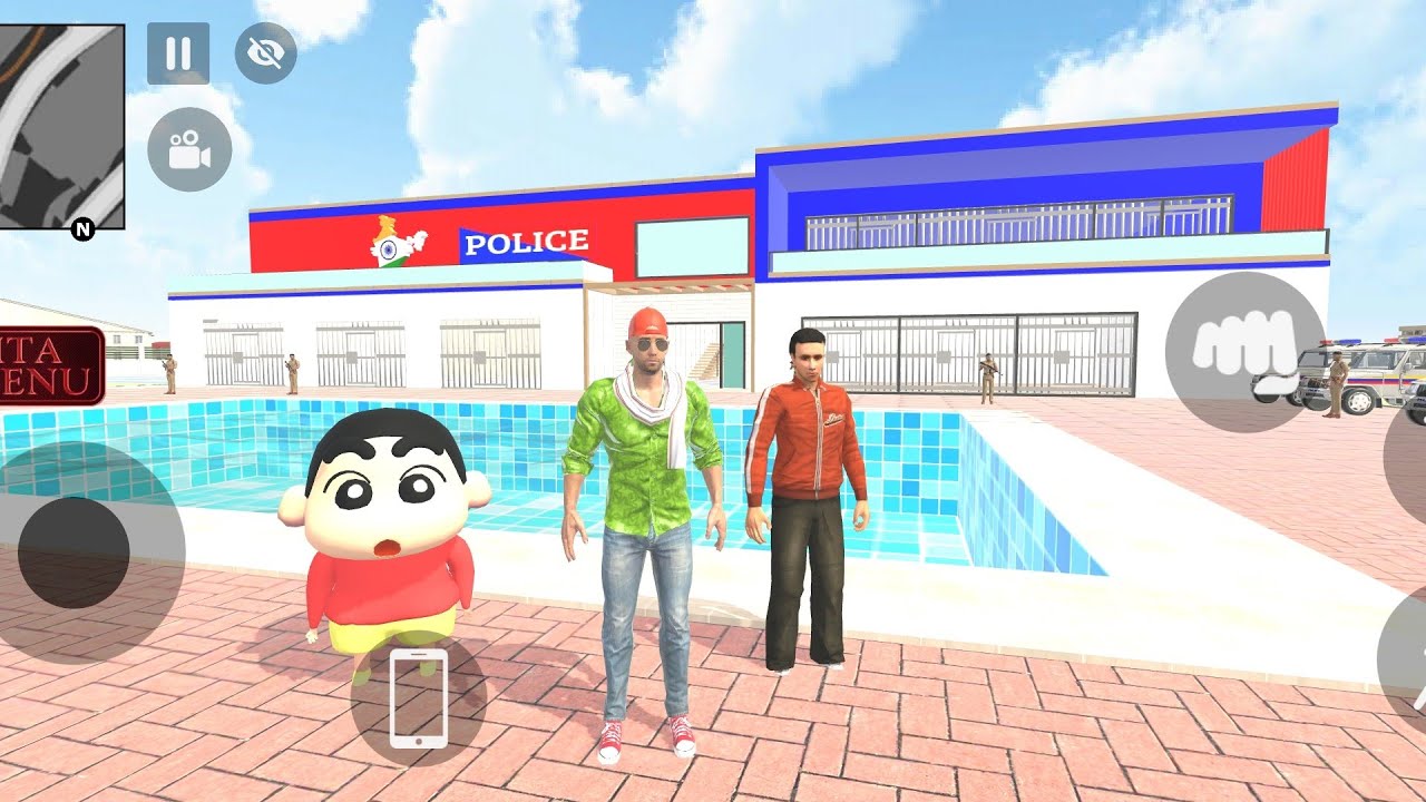 Franklin house upgrade into police station 💥🤩 Indian theft auto simulator