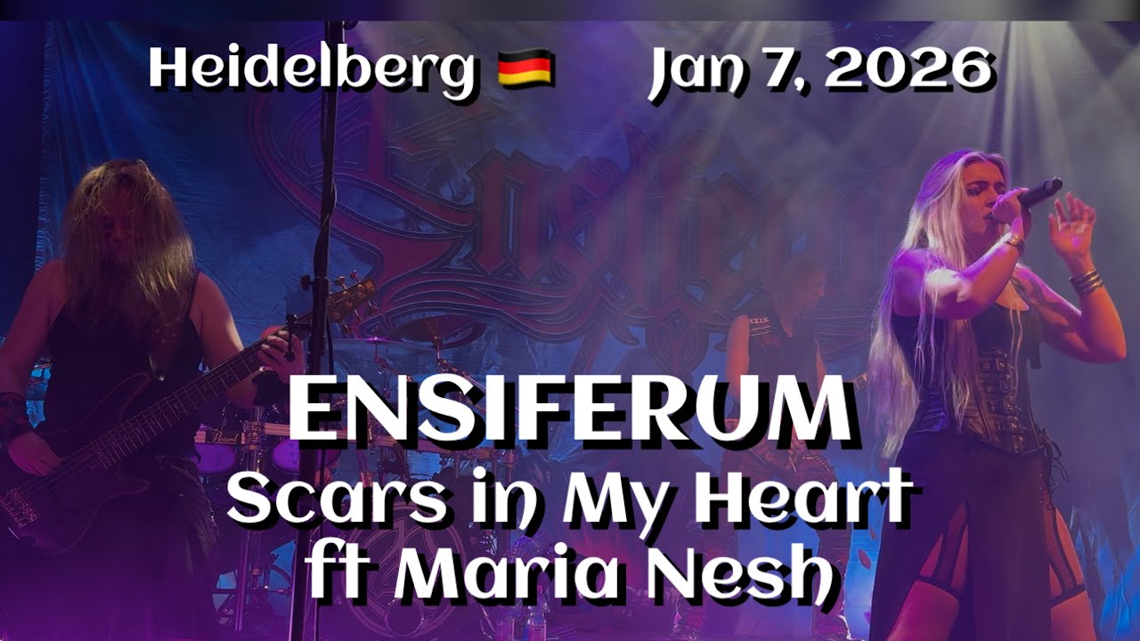 Ensiferum - Scars in My Heart (ft Maria Nesh) @halle02, Heidelberg, DE 🇩🇪 Jan 7, 2026 LIVE HDR 4K