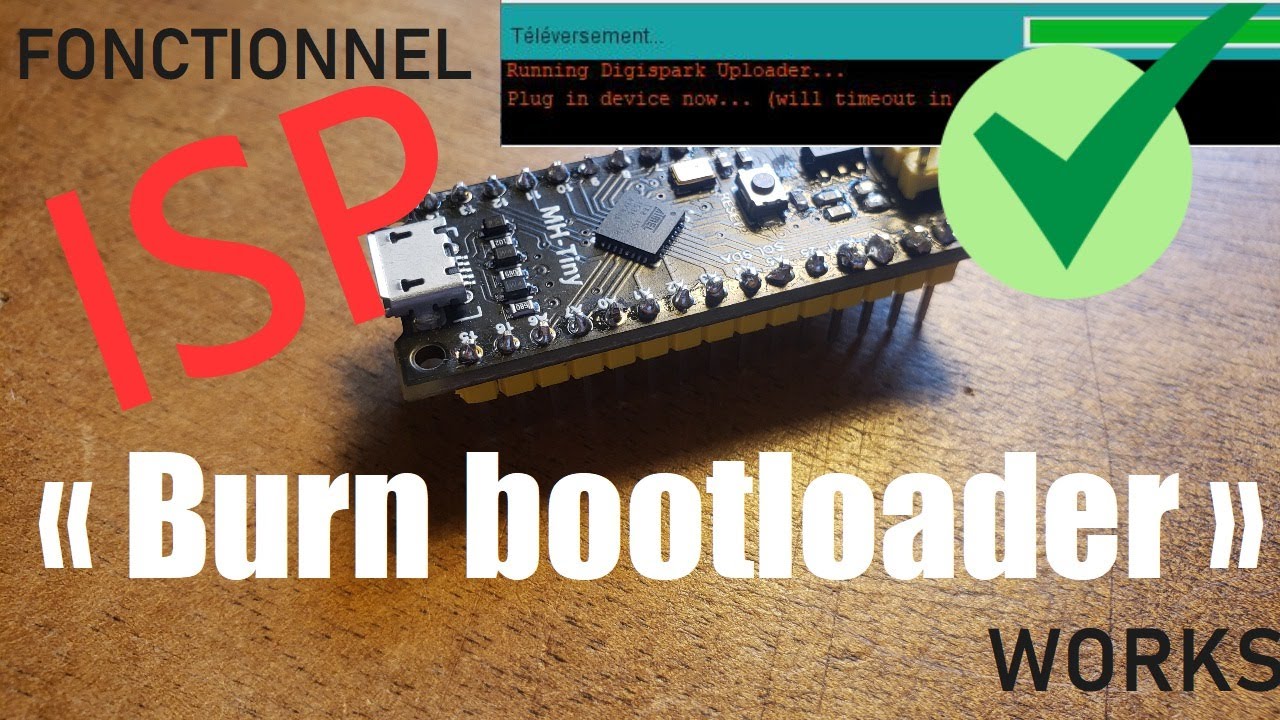 Programmer Attiny88 RÉSOLU, méthode BURN BOOTLOADER via ISP