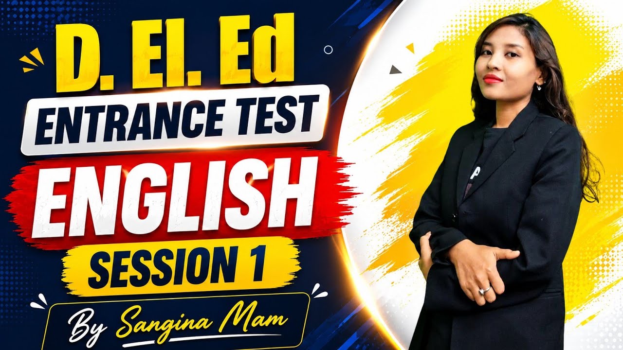General English | D. El. Ed PET 2026 | Class 1