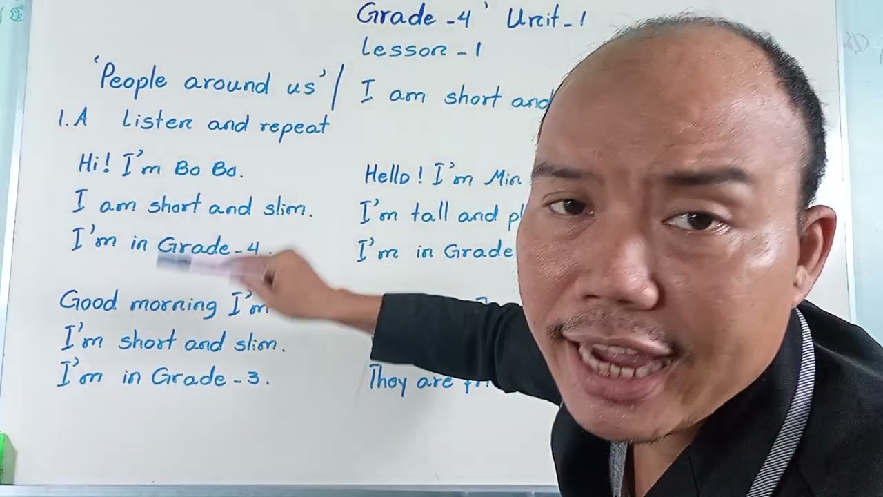 Grade-4 English/ Unit-1/ Lesson-1/Part-1 သင်တန်းစုံစမ်းရန်- 09 420148329