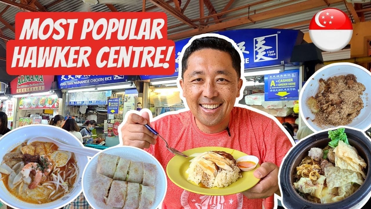 BEST EATS AT MAXWELL FOOD CENTRE IN SINGAPORE 🇸🇬 Michelin Chicken & Rice and more!