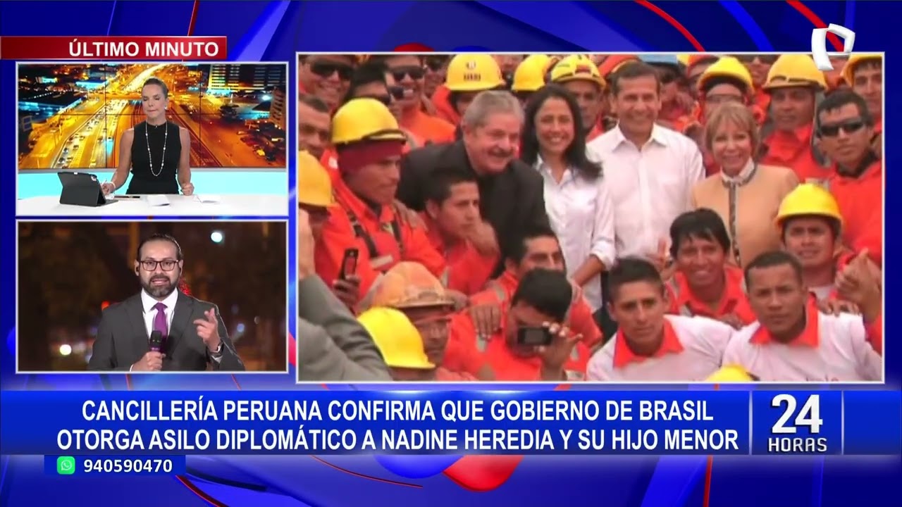 Brasil otorga asilo diplomático a Nadine Heredia y a su hijo menor