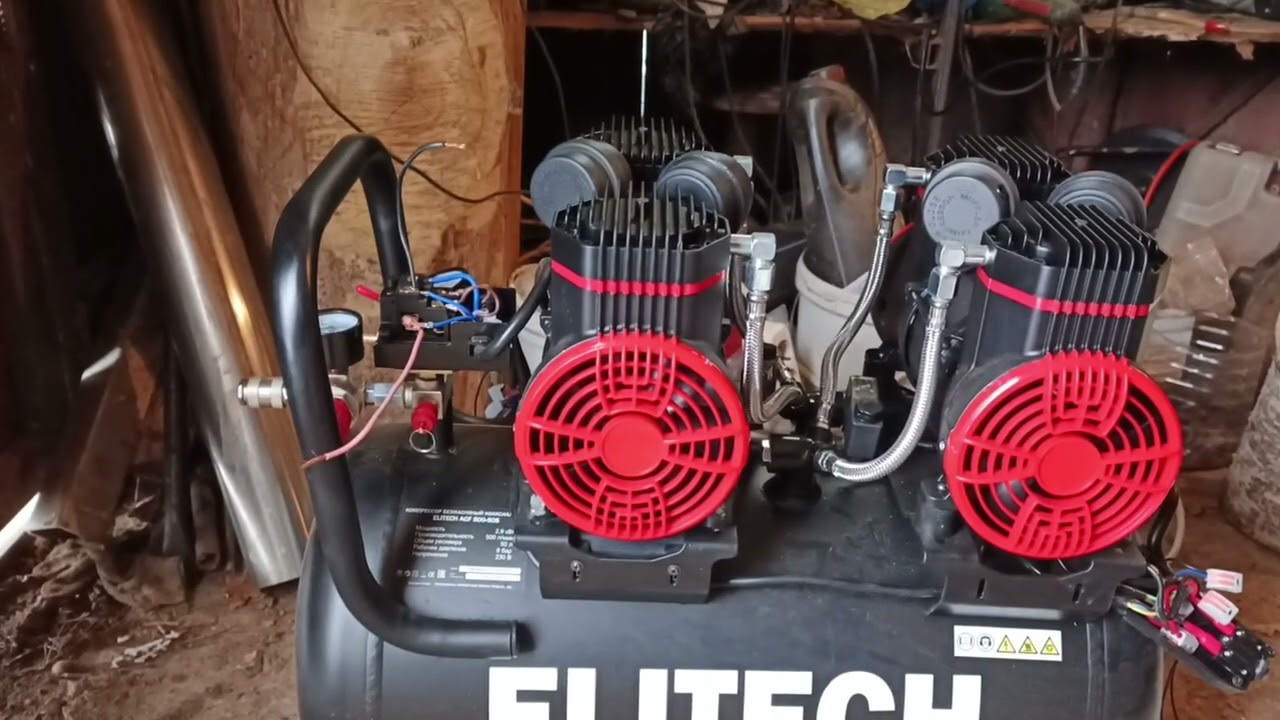 Безмасляный компрессор ELITECH и плохая сеть.