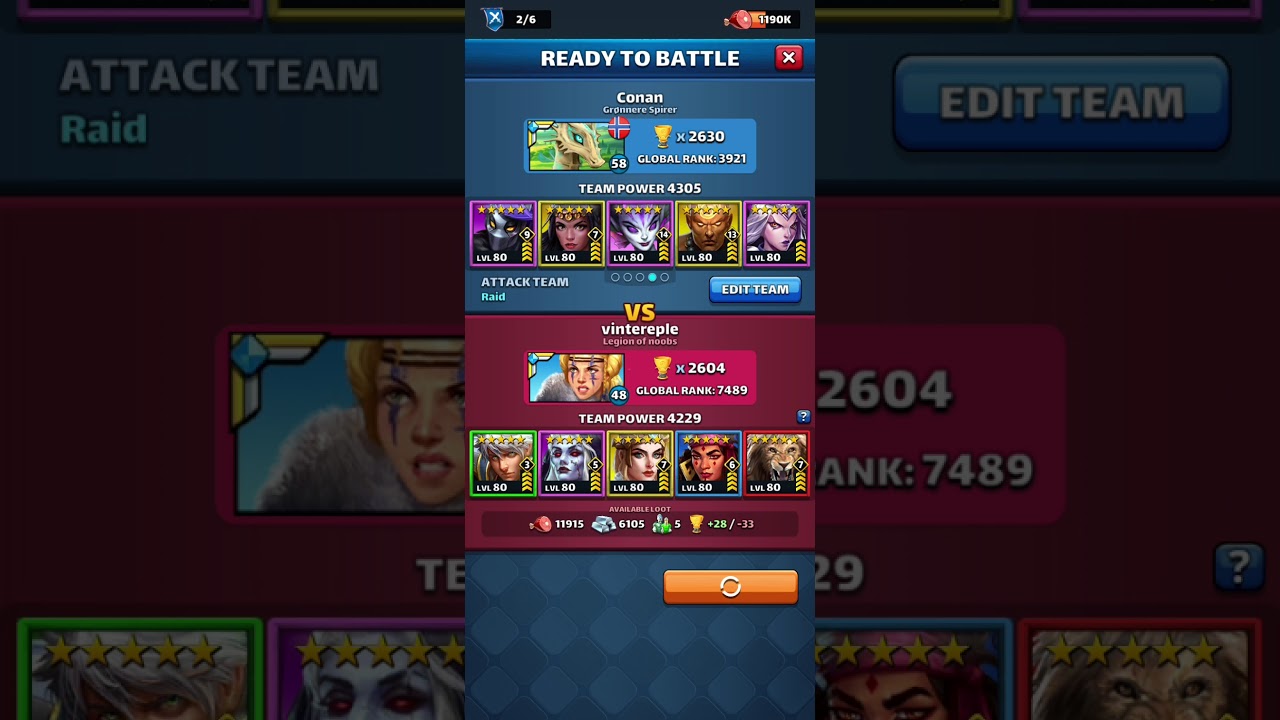 Conan vs Vintereple