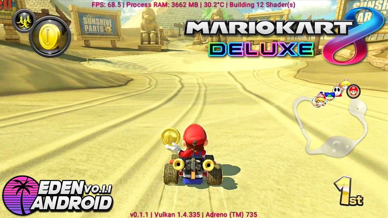 Mario Kart 8 Deluxe EDEN v0.1.1 Gameplay Test | Snapdragon 8s Gen 3 POCO F6 