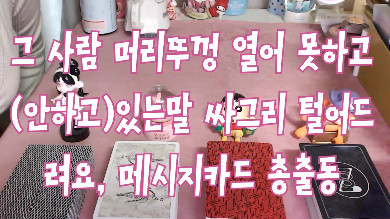 타로- 그 사람 머리뚜껑 열어 못하고(안하고)있는말 싸그리 알려드려요(발연기, 감동, 팩폭주의) with 다이렉트 메시지카드