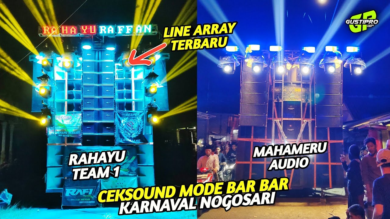Begini Ceksound karnaval line array terbaru RAHAYU & MAHAMERU