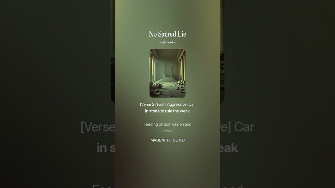 No Sacred Lie