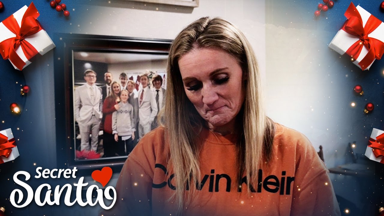 A Secret Santa has a surprise for a mom of 7 whose husband unexpectedly died in his sleep last month