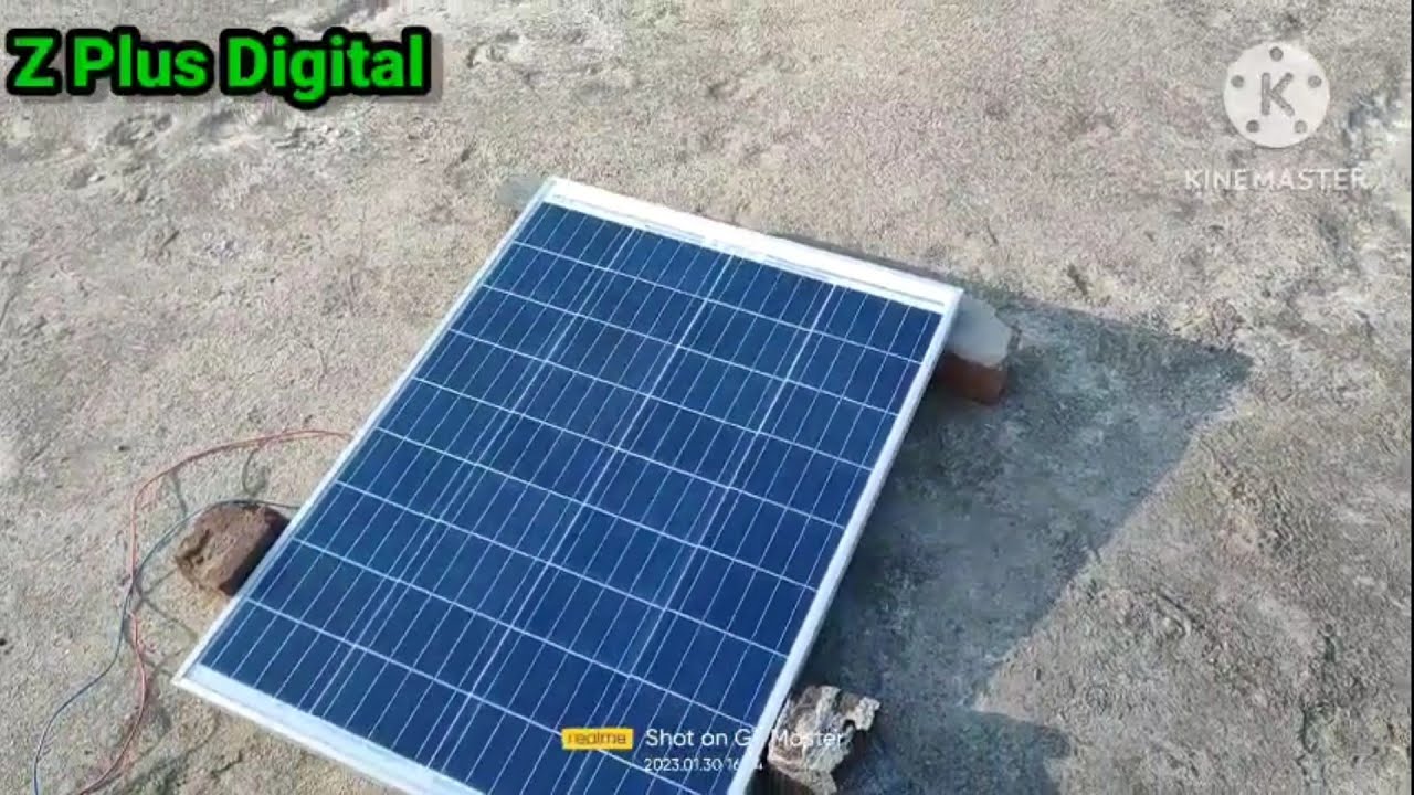 100 watt solar panel setup with 40 ah solar tubular battery