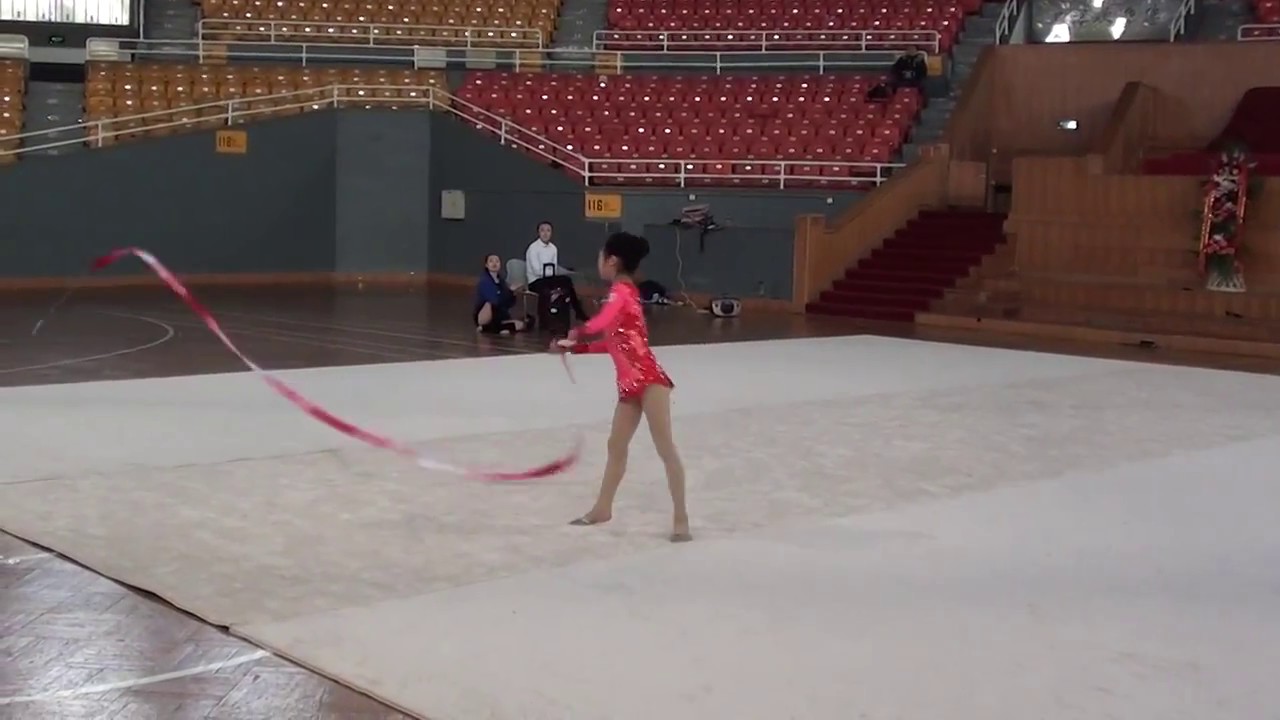Xiangyi An (Nini) age-10 Ribbon - Hua Yi Angel Rhythmic Gymnastics Presentation