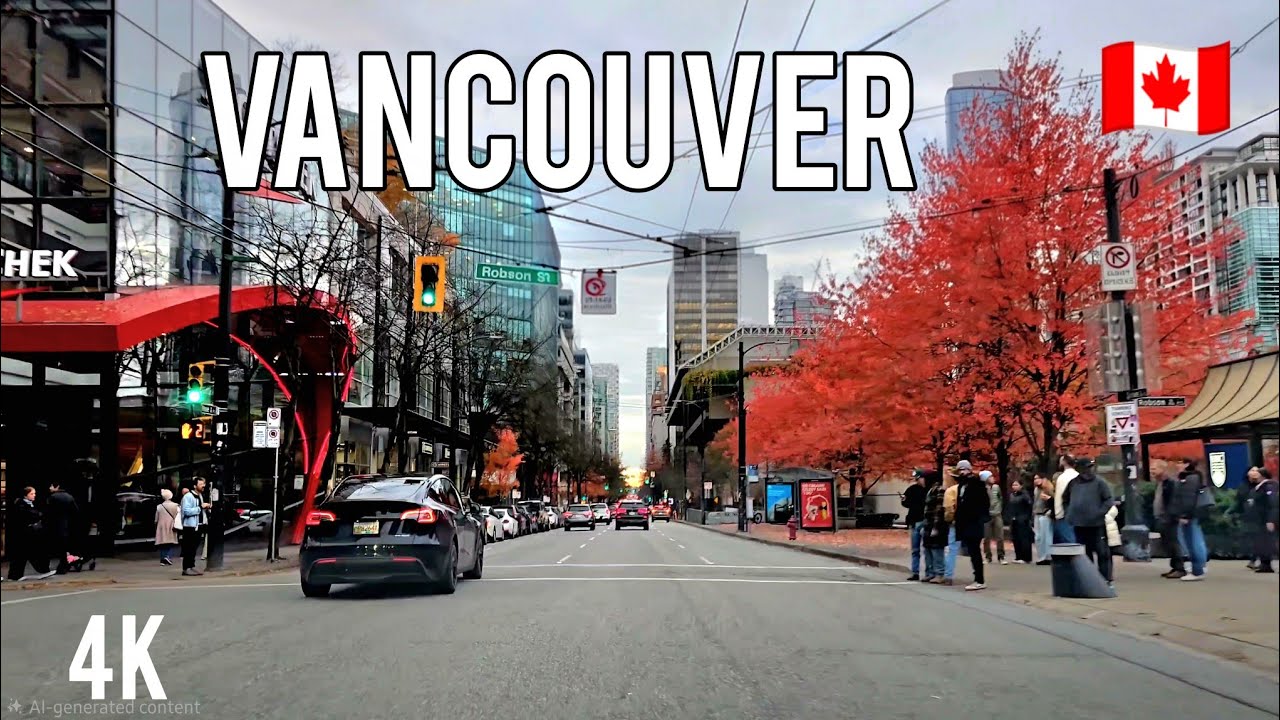 🇨🇦  [4K] 🍁 🌞 Driving Tour in Downtown & Eastside, Vancouver BC, Canada 