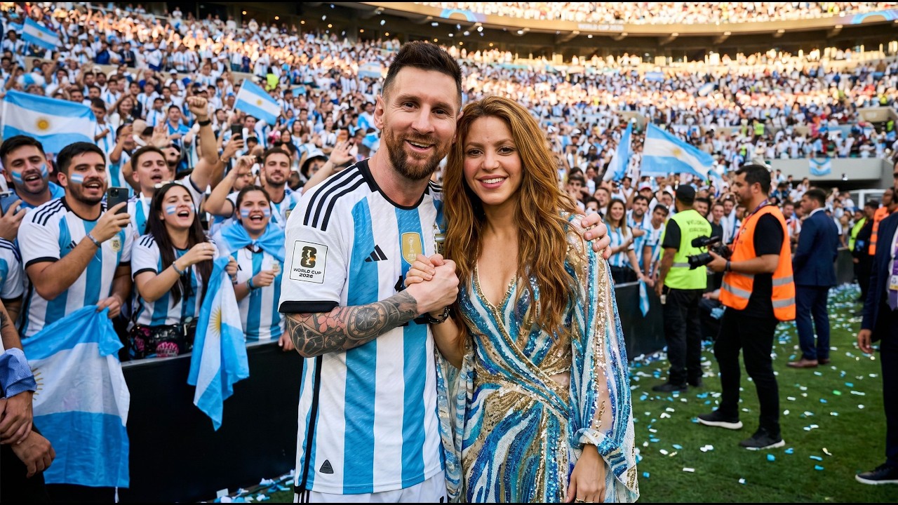 Shakira💃 Messi Latest Photo 📷 Argentina vs Algeria 3-0 ⚽ World Cup Song 2026 🏆